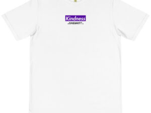 Kindness Overkill Organic T-Shirt White Purple