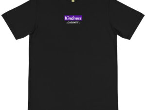 Kindness Overkill Organic T-Shirt Black Purple