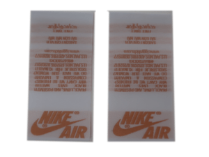 Tongue Tags: White/Salmon Pink