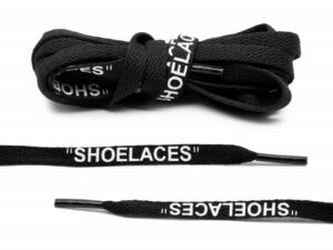 Black "SHOELACES" Shoe Laces Various sizing available