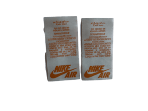 Tongue Tags: Cream/Orange SBB Shattered Backboard (FLAWED)