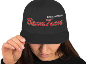 Black Red White Green UV Sacramento Beam Team Snapback Hat Cap