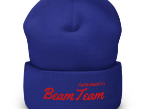 Royal Blue Red Sacramento Beam Team Cuffed Beanie