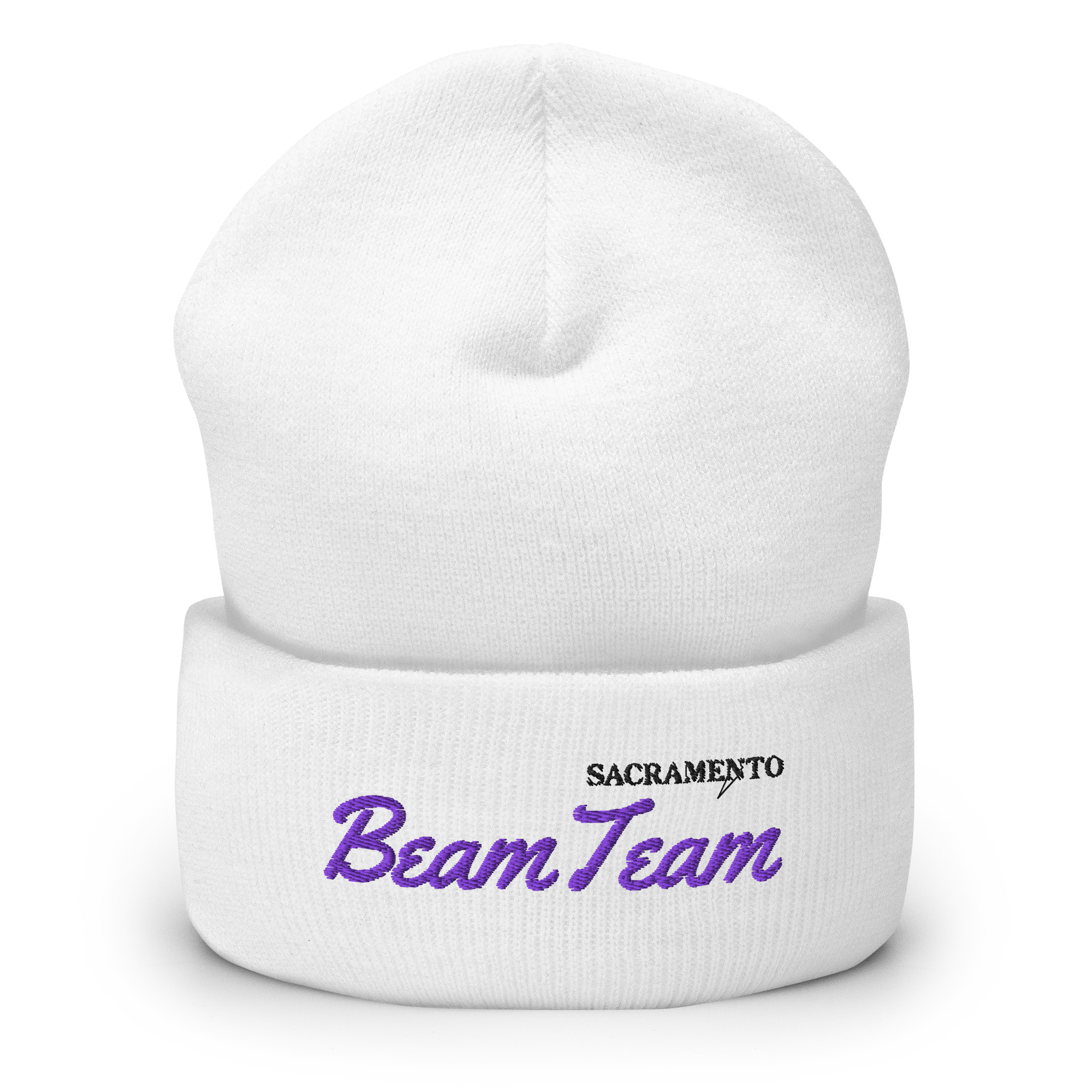 Sacramento Beam Team Cuffed Beanie (White or Grey)