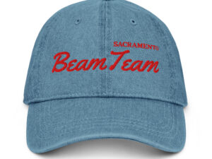 Red Sacramento Kings Denim Strapback Hat Cap (Blue, Light Blue or Black)