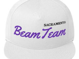 Sacramento Beam Team Snapback Flat Bill Hat Cap Green UV